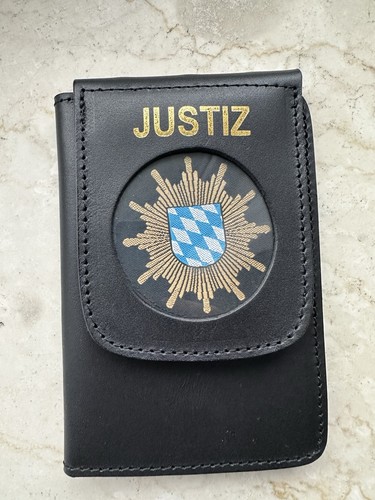 Justiz ausweismappe inkl patch - ausweismappe,